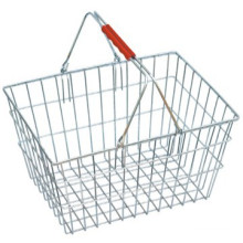 Good quality Metal Wire Supermarket Shopping Basket